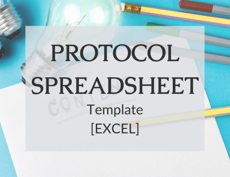 Read more about the article Protocol Spreadsheet Template
