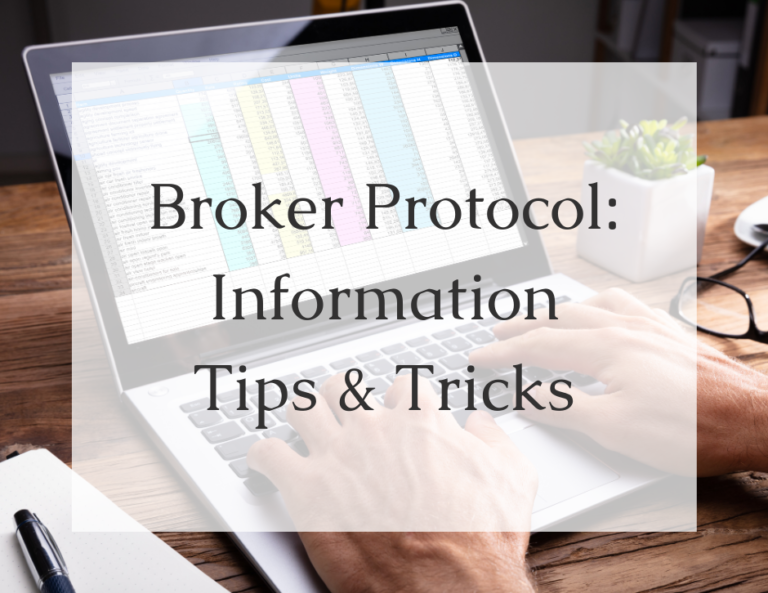 Read more about the article Broker Protocol Information – What you can bring with you and how to format it for success
