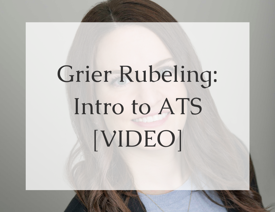 Grier Rubeling - Intro to ATS Video