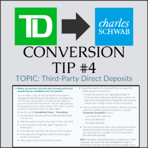 TD to Schwab Conversion Tip