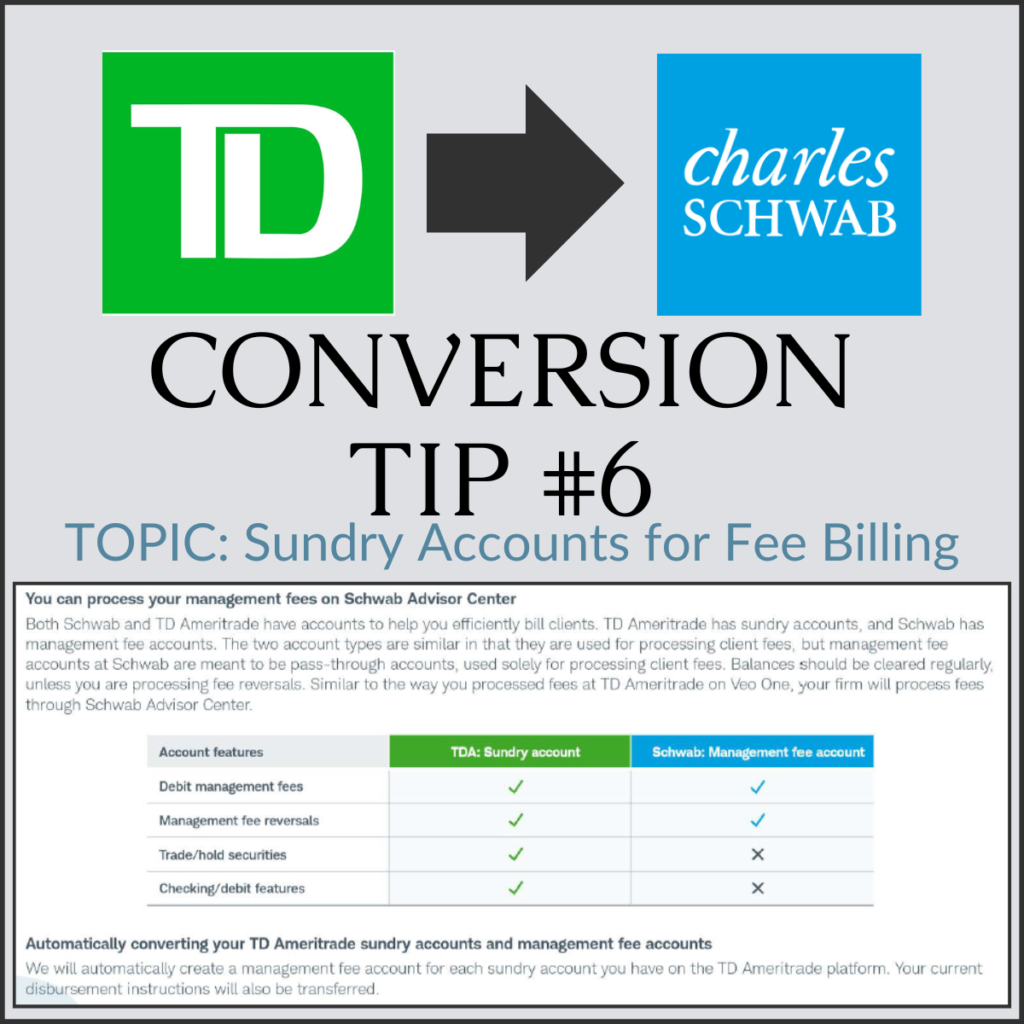TD to Schwab Conversion Tip
