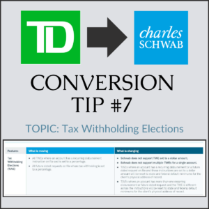 TD to Schwab Conversion Tip