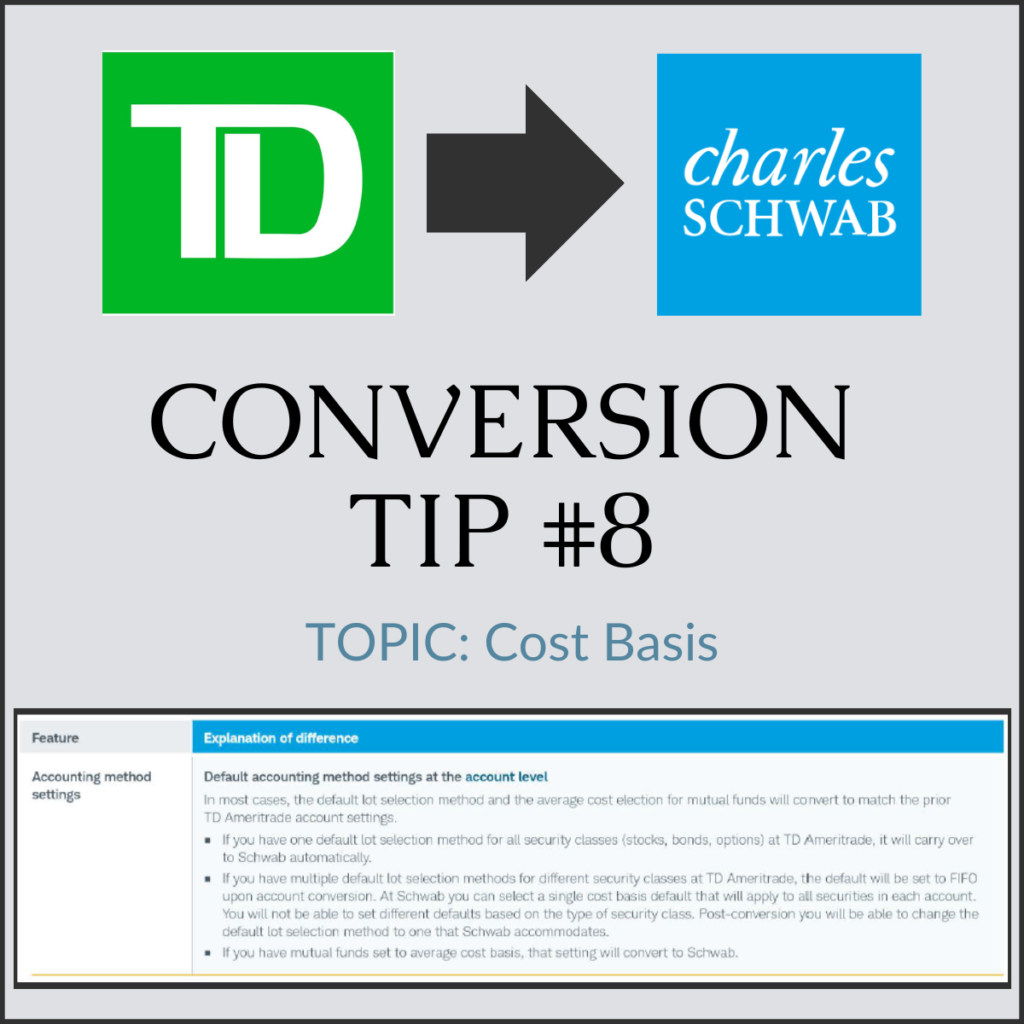 TD to Schwab Conversion Tip