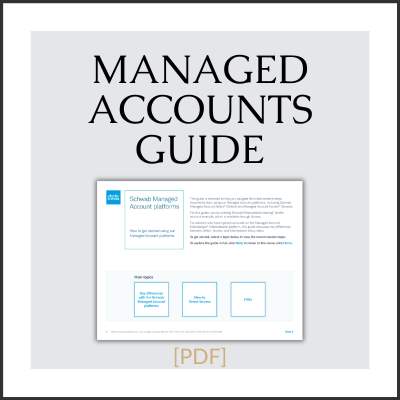 TD to Schwab Conversion Managed Accounts Platform Guide