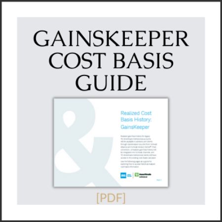 Realized Cost Basis History: Gainskeeper