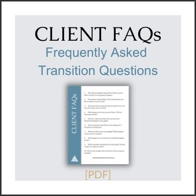Client FAQs - Frequently Asked Transition Questions [PDF]