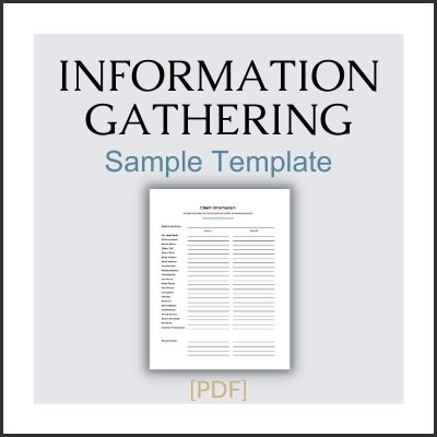 Information Gathering - Sample Template [PDF]
