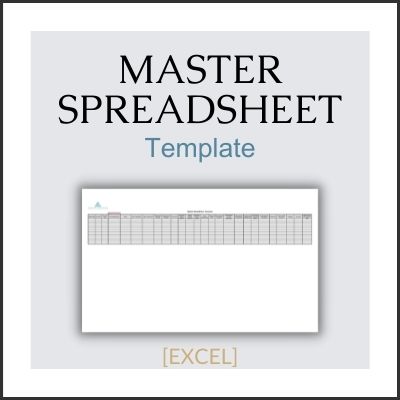 Master Spreadsheet - Template [EXCEL]